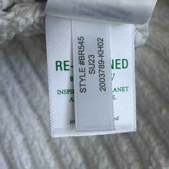 J. Crew Crochet Tank Top Womens Medium White Pointelle Knit Boho Beachy New - Picture 8 of 8